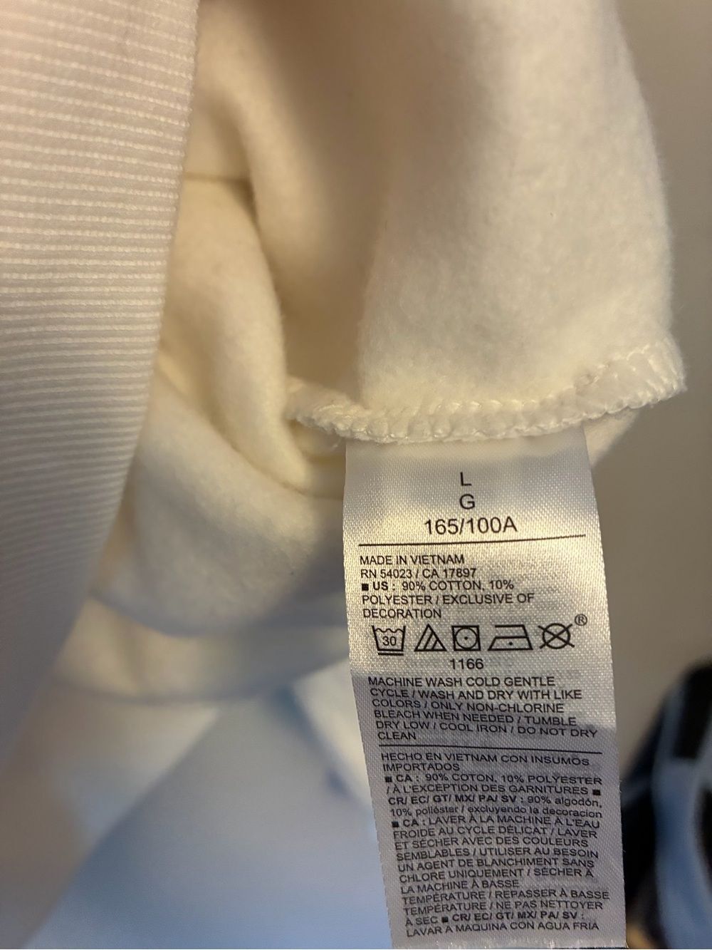 Old Navy SoComfy Sweatshirt Size Large NWOT Espresso Yourself Graphic Cream - Picture 9 of 10